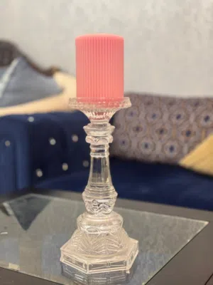 Crystal candle stand