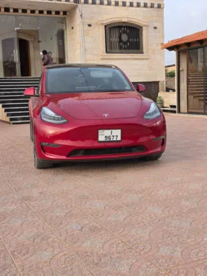 2021 Model Y Long range  أعلى صنف بانورما كامل  تحكم عن بعد  قيادة ذاتية  دفع رباعي  مانع تصادم