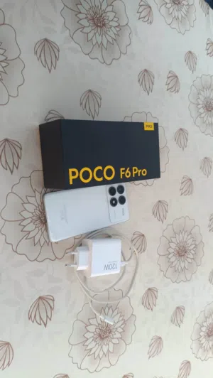 POCO F6 Pro 512GB نظيف جداً استخدام شهرين - 120 FPS
