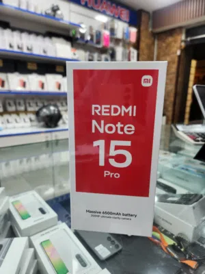 ريدمي note 15 pro جديد كفالة الوكيل الرسمي بسعر مميز