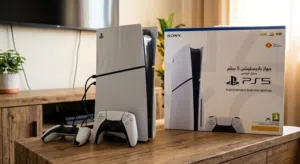 bs5 slim disk مع يدتين وكامل اسلاكه والكرتونه