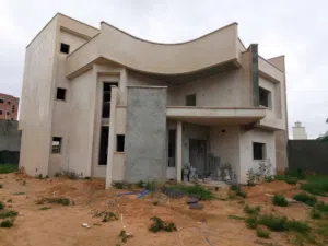 فيلا نظام خليجي نصف تشطيب الطريق الساحلي خلف حلويات العالم