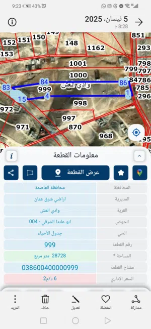 Residential Land for Sale in Amman Abu Alanda