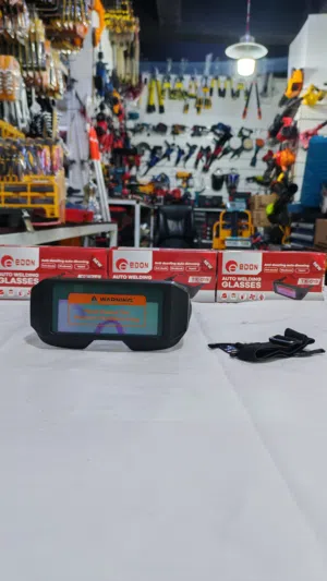 نضارة لحام الكترونية AUTO WELDING GLASSES صغيرة عملية جلاس تلحيم حماية العين تماتيك من شركة ايدون ed