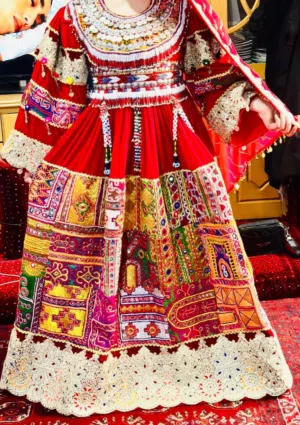 Authentic Handmade Afghan Traditional Dress with Matching Men’s Vest