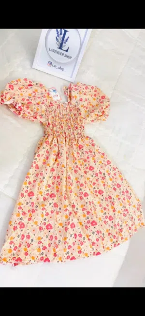 فساتين بناتي اطفال صيفية  مريحة - تشكيلة ألوان ونقشات متنوعة (مشجر، منقط) من Lavender Shop" لحجز خاص