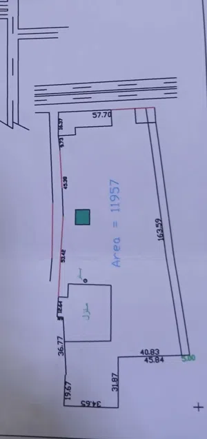 ارض للبيع تجاريه وسكنية
