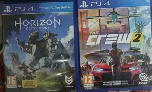 للببع لعبتين PS4 أوريجنال The Crew 2 + Horizon Zero Dawn.