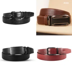Men’s Genuine Leather Belt  Smart Fit for Office & Casual Wear  حزام جلد رجالي مناسب للعمل والاستخ