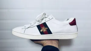GUCCI ACE EMBROIDERED SNEAKERS