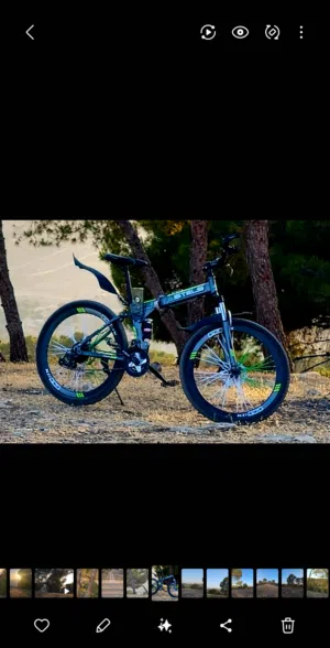 دراجه هوائيه ( بسكليت) جبلي قابل للطي عدد 2 ب120 دينار