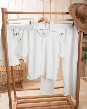ZARA Jakar suit قميص وبنطلون