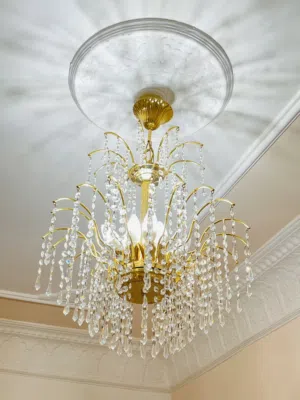 نجفات سقف كرستال العصفور فاخرة بإضاءة راقية