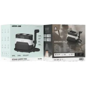 جهاز تنظيف السجاد بالبخار جرين ليون بقوة 1650 واط مع خزانين 1250 مل وتنظيف عميق للبقع
