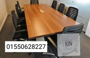 ترابيزه اجتماعات 240سم خشب  mdf اسباني اثاث مكتبي للبيع