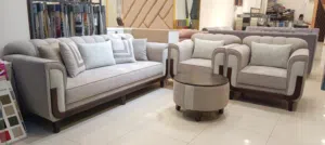 طقم كنب مكون من 5 مقاعد (3+1+1+طاولة) Sofa set 5 seater (3+1+1+table )