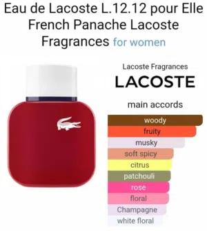 عطر لاكوست أحمر للنساء – أنوثة جريئة بنفحات حمراء ساحرة
