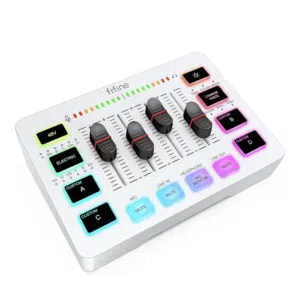 مكسر مع كل اغراضه و واير xlr اصلي مع كرتونه