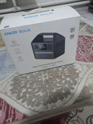 بور بانك / محطة شحن 300 واط انكر + لوح طاقة شمسيه 100 واط براندات عالميه ومعروفه (ممكن بيع منفصل)