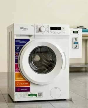 Coin operated commercial washing machine – latest version Designed for commercial use, laundromats,