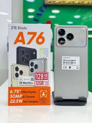 جهاز جديد بالكرتونة ZTE A76 رام 12 جيجا 128 مكفول سنة متوفر توصيل وهدايا