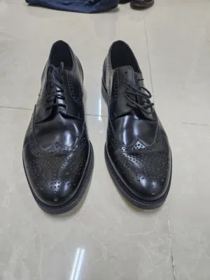 armani collezioni wing tip leather original shoes made in Italy size 42