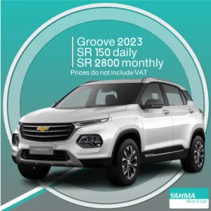 Chevrolet Groove 2023 for rent in Tabuk - Free delivery for monthly rental