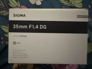 Sigma art 35mm F/1.4 Sony mount