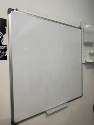 Whiteboard w/ attachable marker tray