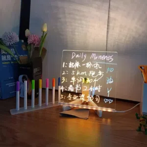 LED light-up drawing board or message board