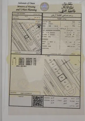 Commercial Land for Sale in Al Dakhiliya Hamra