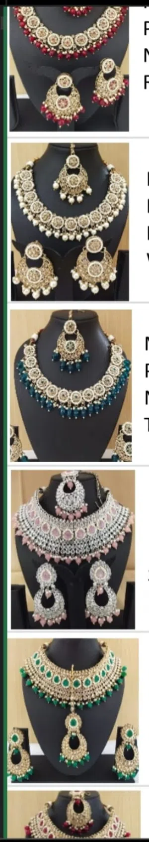 Premium Fashion Jewellery Set and Earrings, Bangles for Women