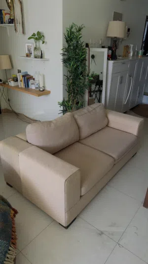 2 Seater Beige Sofa - good condition
