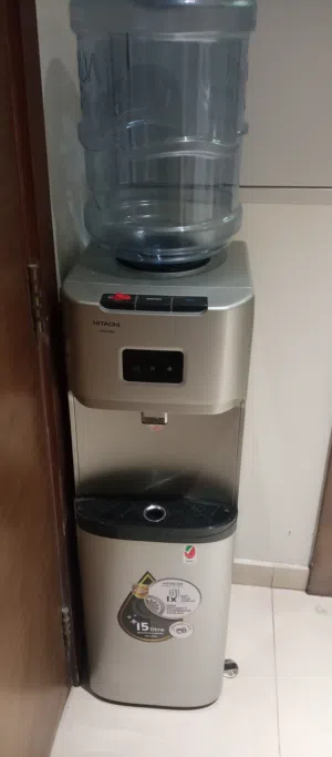 Hitachi water cooler cold hot with storage space