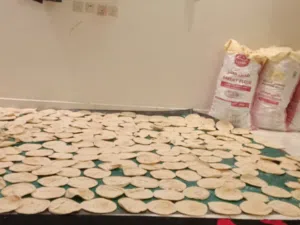 خبز نضيف يابس الشوال