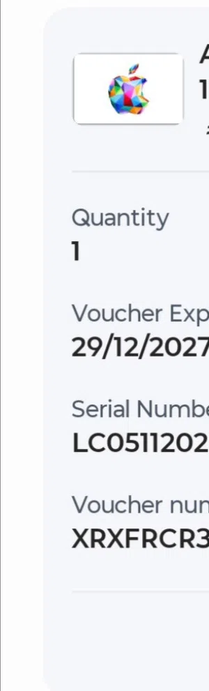 Itunes card
