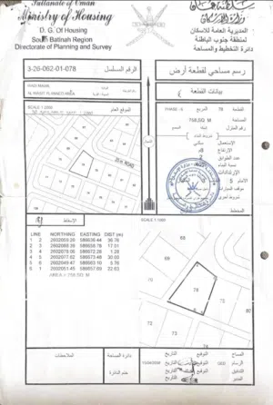 عاجل للبيع ارض 758 متر من المالك الواسط وادي المعاول