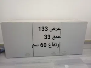 خزائن مطبخ خشب فورمايكا عدد 6 مدهونة مستعمل للبيع Wooden Kitchen cabinets painted for sale