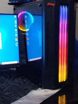 تجميعة مع شاشة rx580 4g مع امكانية التوصيل