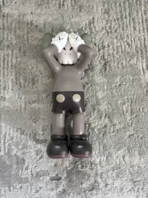 Small KAWS doll hands in head
