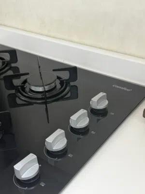 طباخ غازي زجاج منضدي استخدام كلش قليل