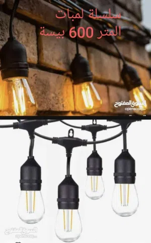 سلسلة لمبات كبيرة زجاجيةLED بالكهرباء ثلاثي الابعاد خارجية للمنزل المتر 600بيسة ووتوفر نوعية بالطاقة