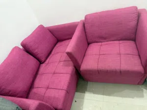 طقم كنب وردي للبيع Pink sofa set for sale