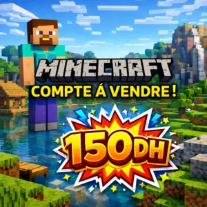 Compte Minecraft Java et Bedrock PC 150DH