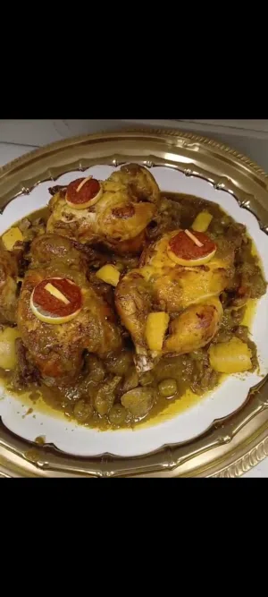 دجاج محمر مع الدغميرة