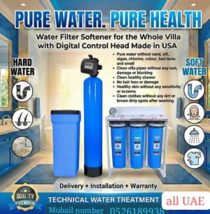 Whole-House Water Filtration & Softener System for Villas in UAE
