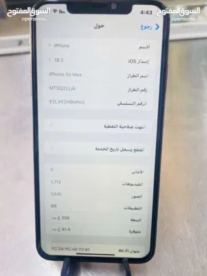 Apple iPhone XS Max 256 GB in Zarqa
