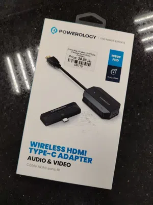 Powerology Wireless HDMI Adapter in Muscat / Brand New