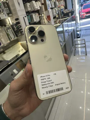 iPhone 14 Pro 1TB Gold  أعلى سعة + بطارية جديدة 100%