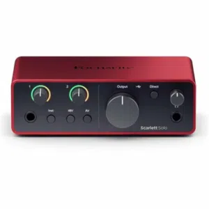 احترافية الصوت تبدأ من هنا! مع Focusrite Scarlett Solo – الجيل الرابع واجهة صوت USB عالية ا